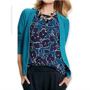 Cabi green low v-neck sweater